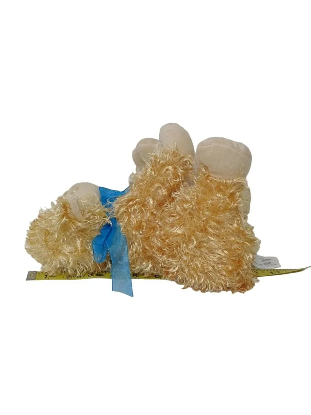 Lamb Animal Adventure Plush W/Blue Ribbon  10